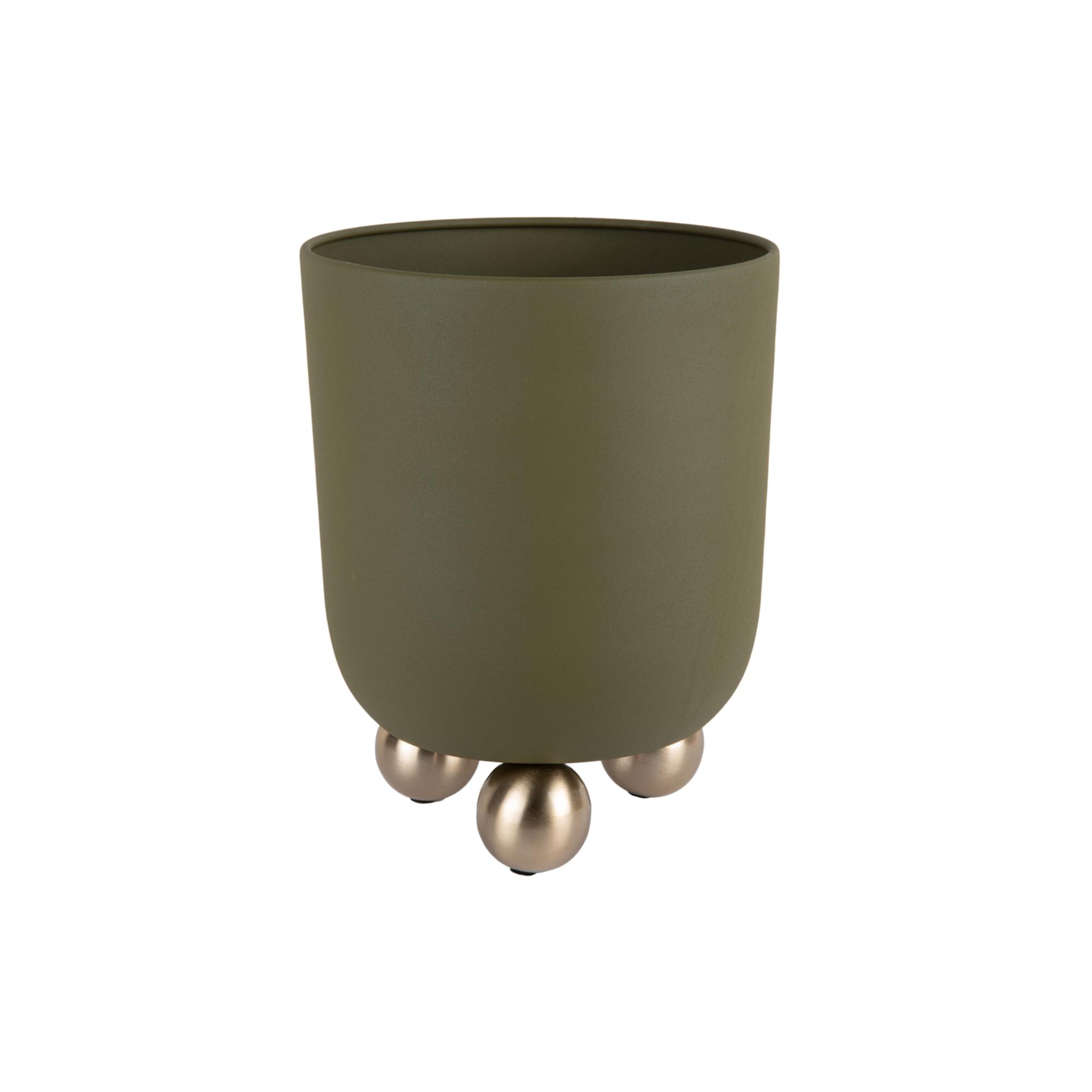 Present Time bloempot Estilo Medium - groen - Ø23cm
