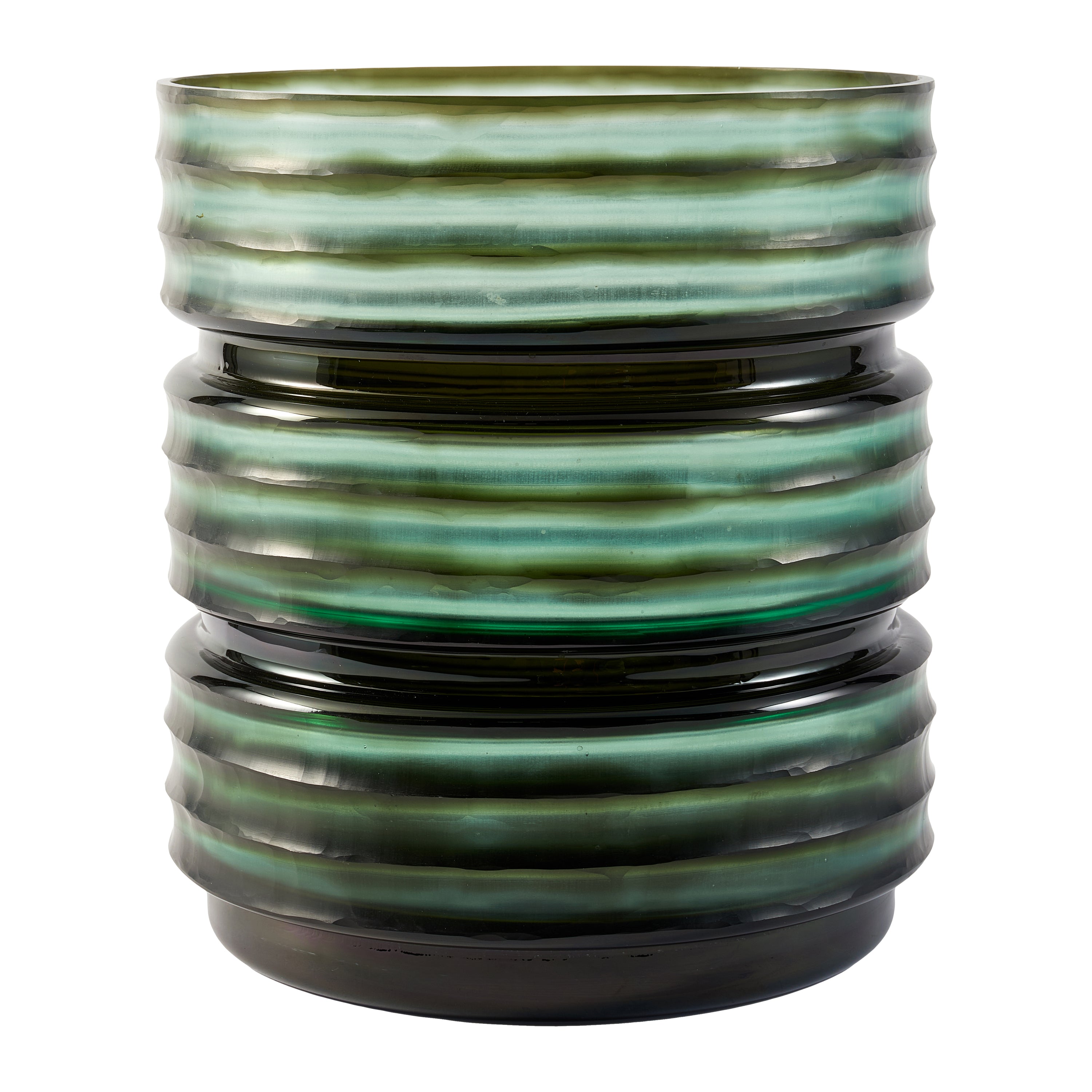 POLSPOTTEN Layer Vaas Ø 25 cm - Dark Green