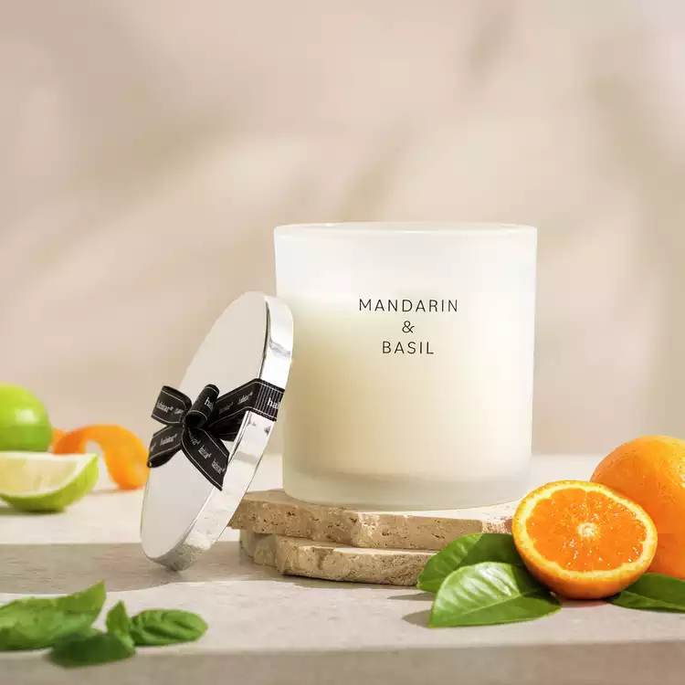 Habitat Candle with Lid - Mandarin & Basil