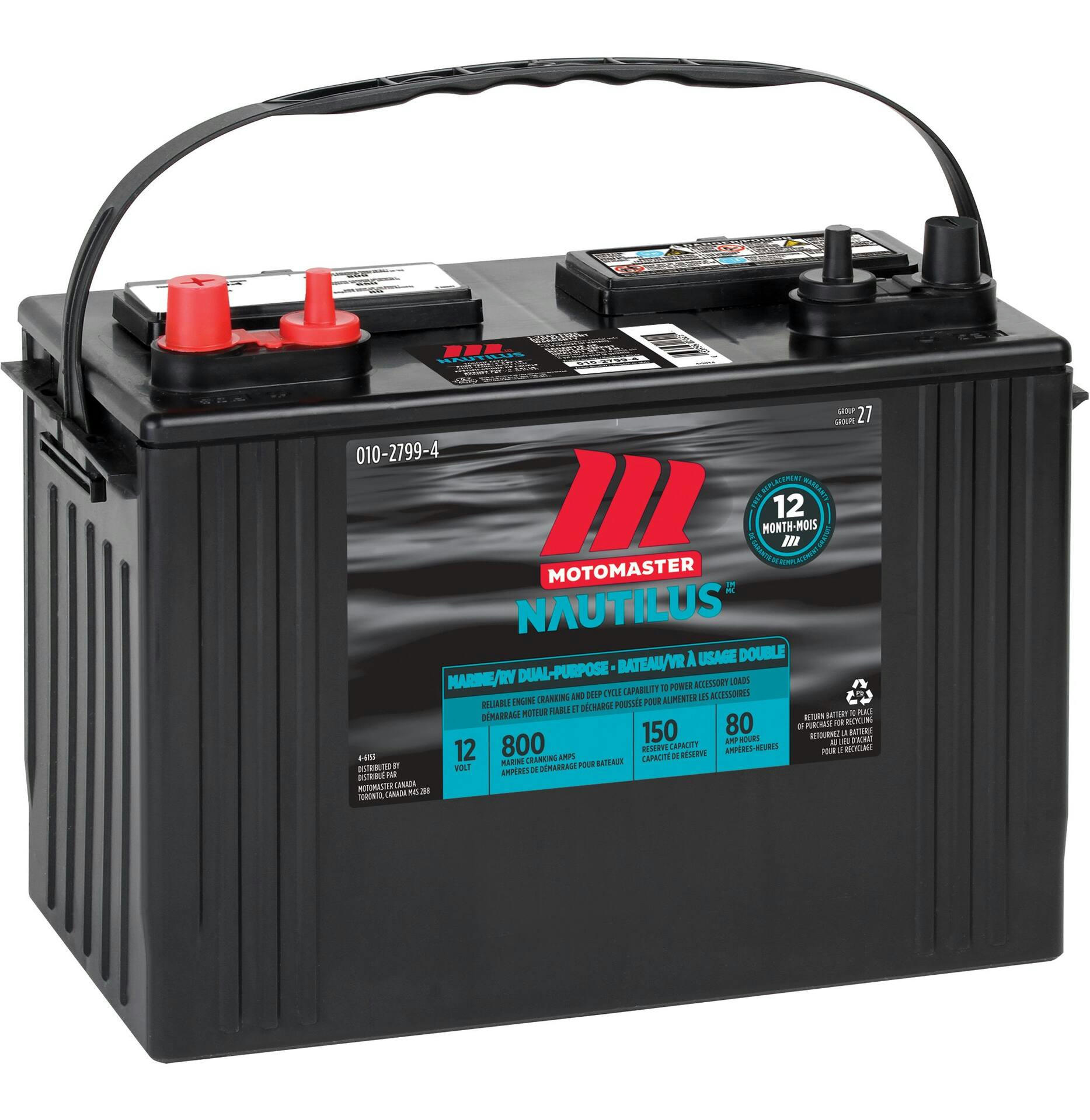 MOTOMASTER NAUTILUS Group Size 27 Dual Purpose Battery