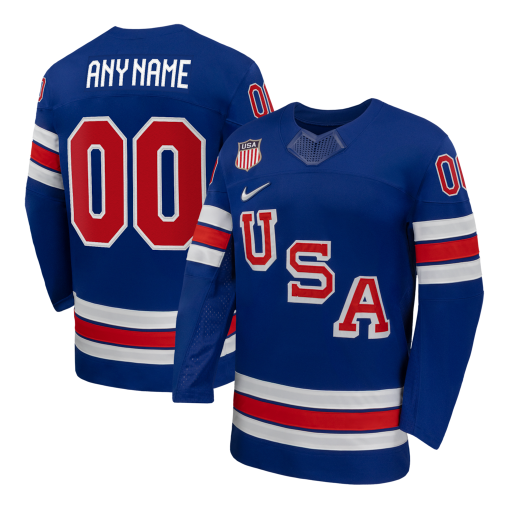 USA Hockey Nike 2026 Home Replica Custom Jersey - Royal