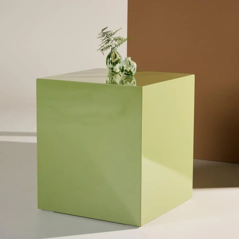 Salontafel Vierkant - Lichtgroen MDF - 40x40x45cm - York