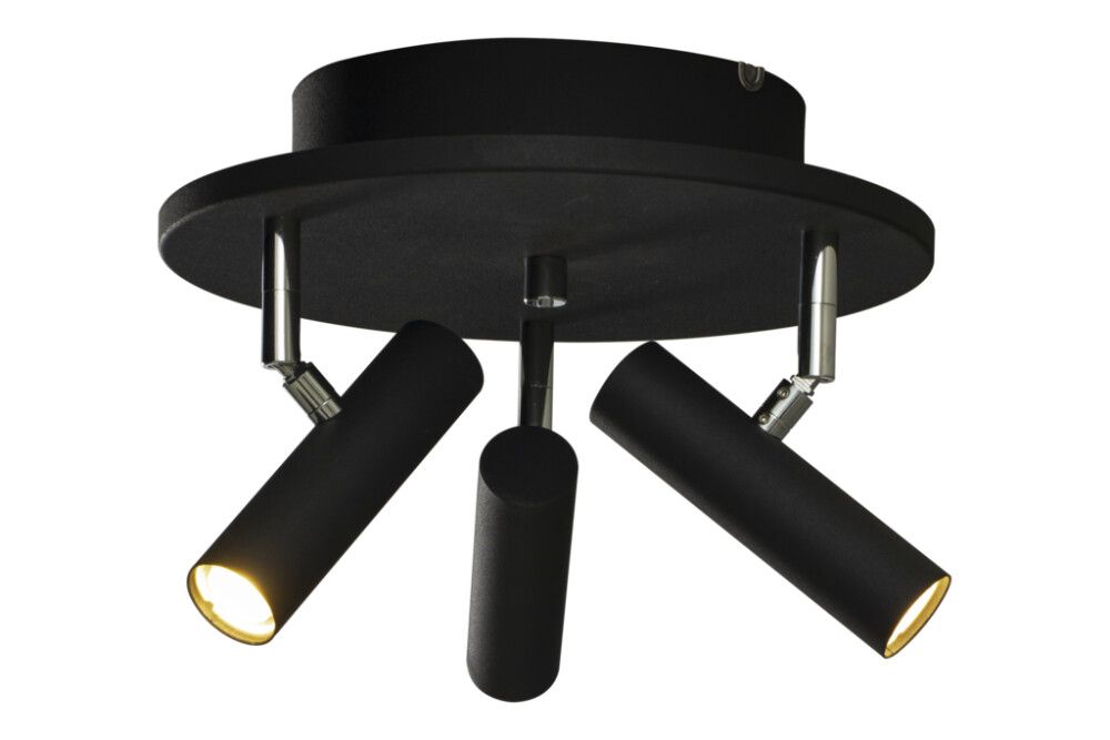 TAKSPOT ANETA ARTIC RUND 3-LYS SV 3 X 6W LED