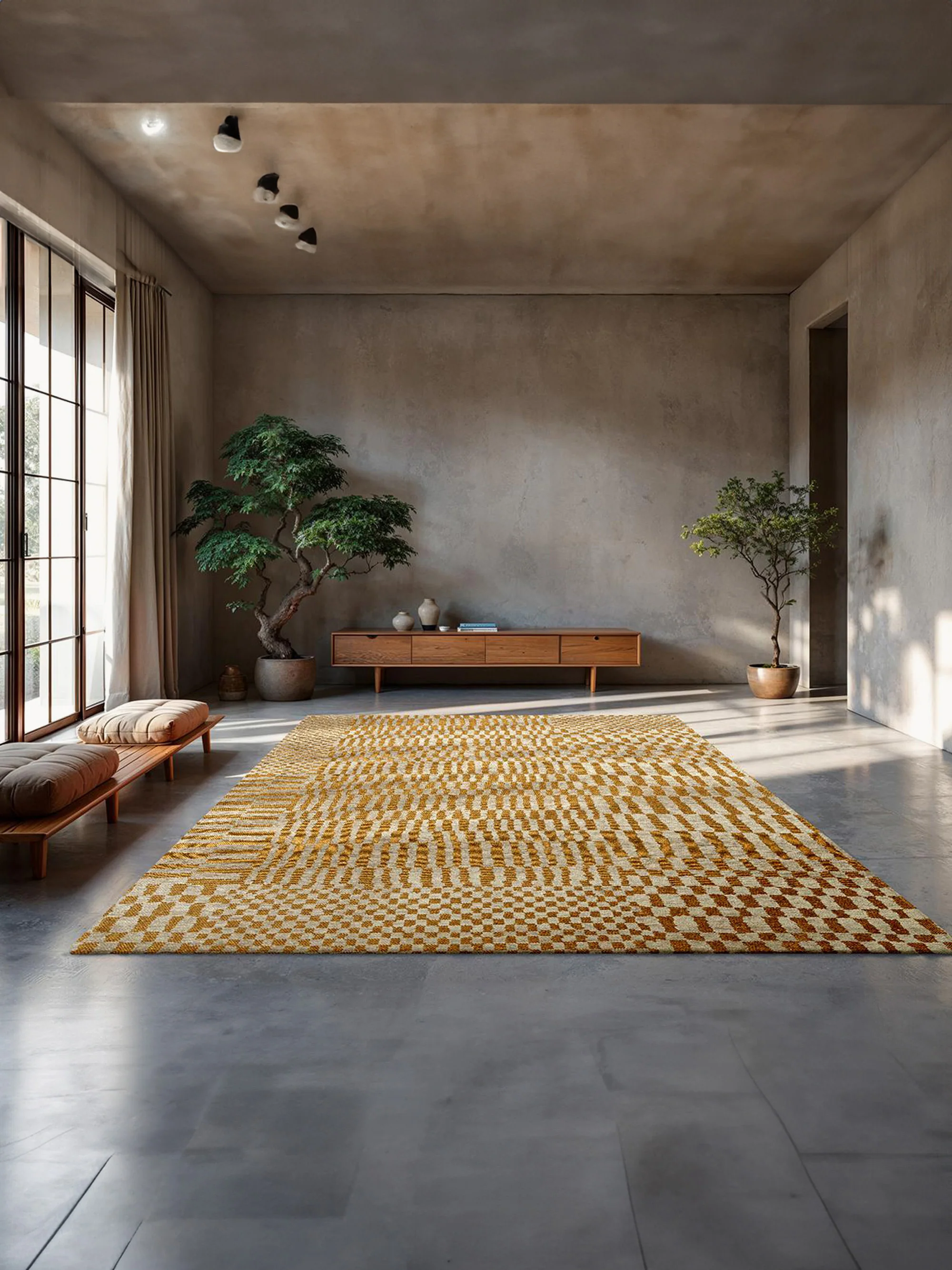 Waschbarer Indoor & Outdoor-Jacquard-Teppich Berber