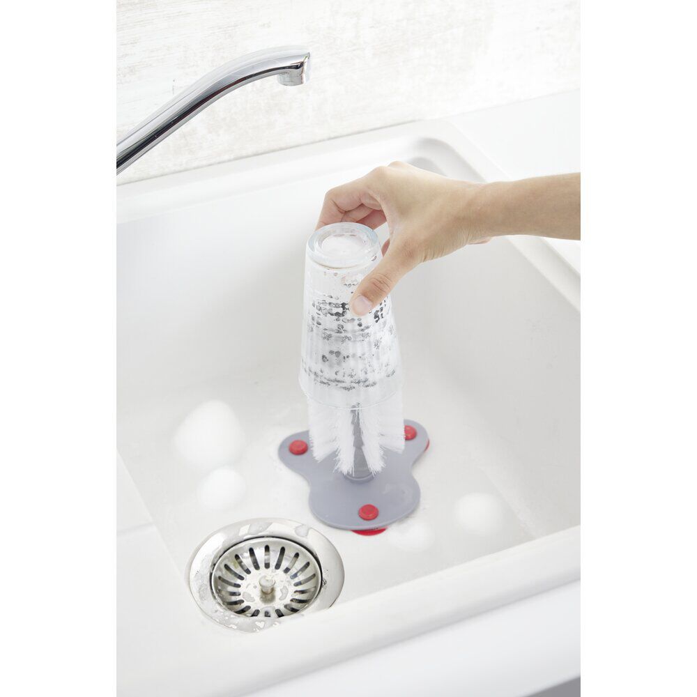 Brosse de nettoyage pour verre à ventouse H19cm