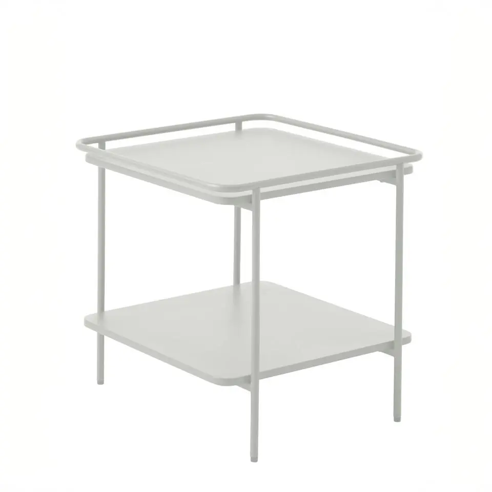 Nachtkastje Wit Metaal - 45x45x44,3cm - Yuba