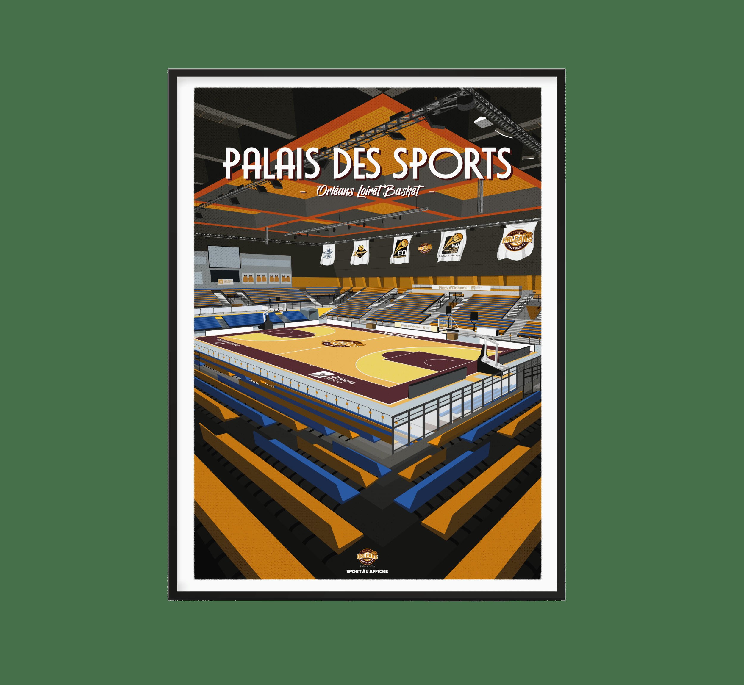 BASKET - Affiche BASKET-  ORLEANS LOIRET  30 x 40 cm