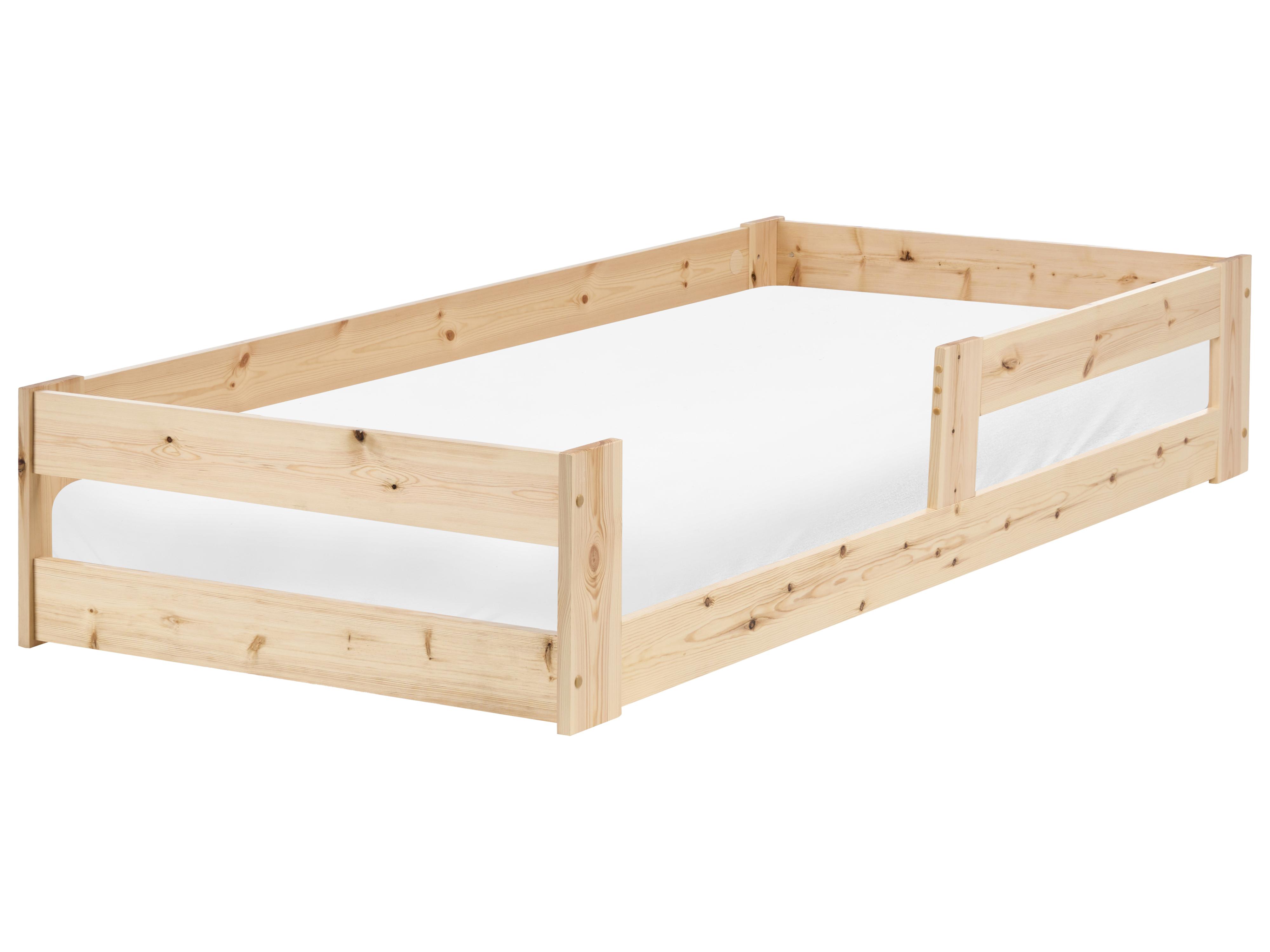 Kids Bed Pine Wood PRIMELLES 90 x 200 cm (EU Single) Light Brown