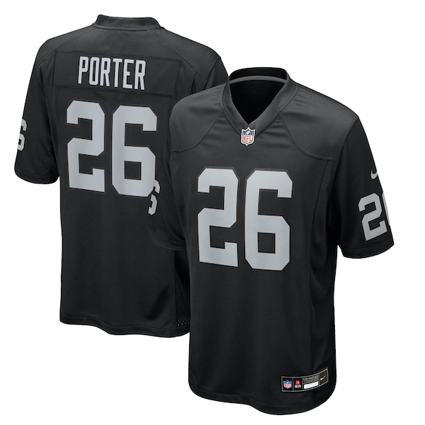 Darien Porter Las Vegas Raiders Nike Team Game Jersey -  Black