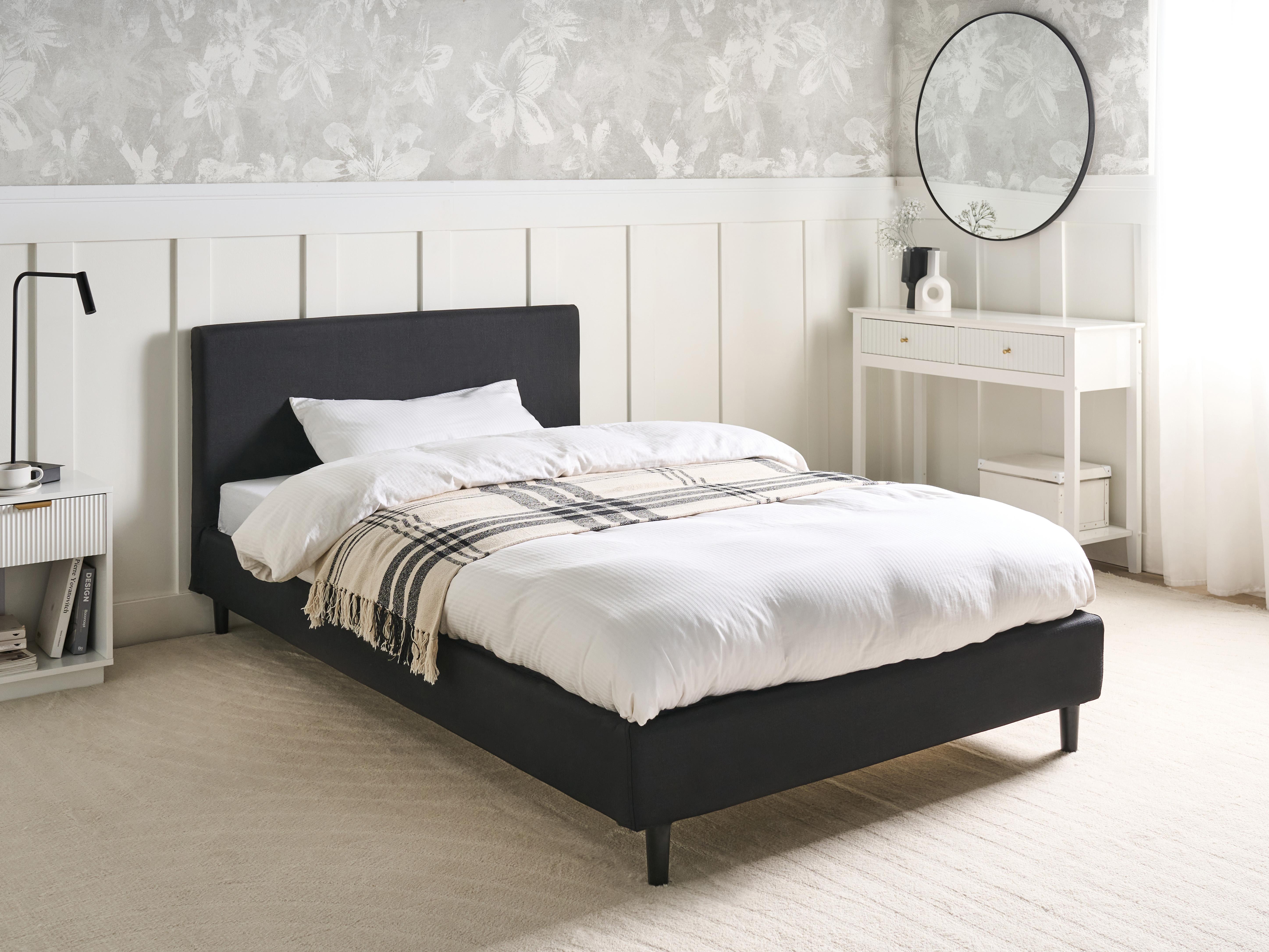 Bed Frame Cover FITOU 120 x 200 cm Black