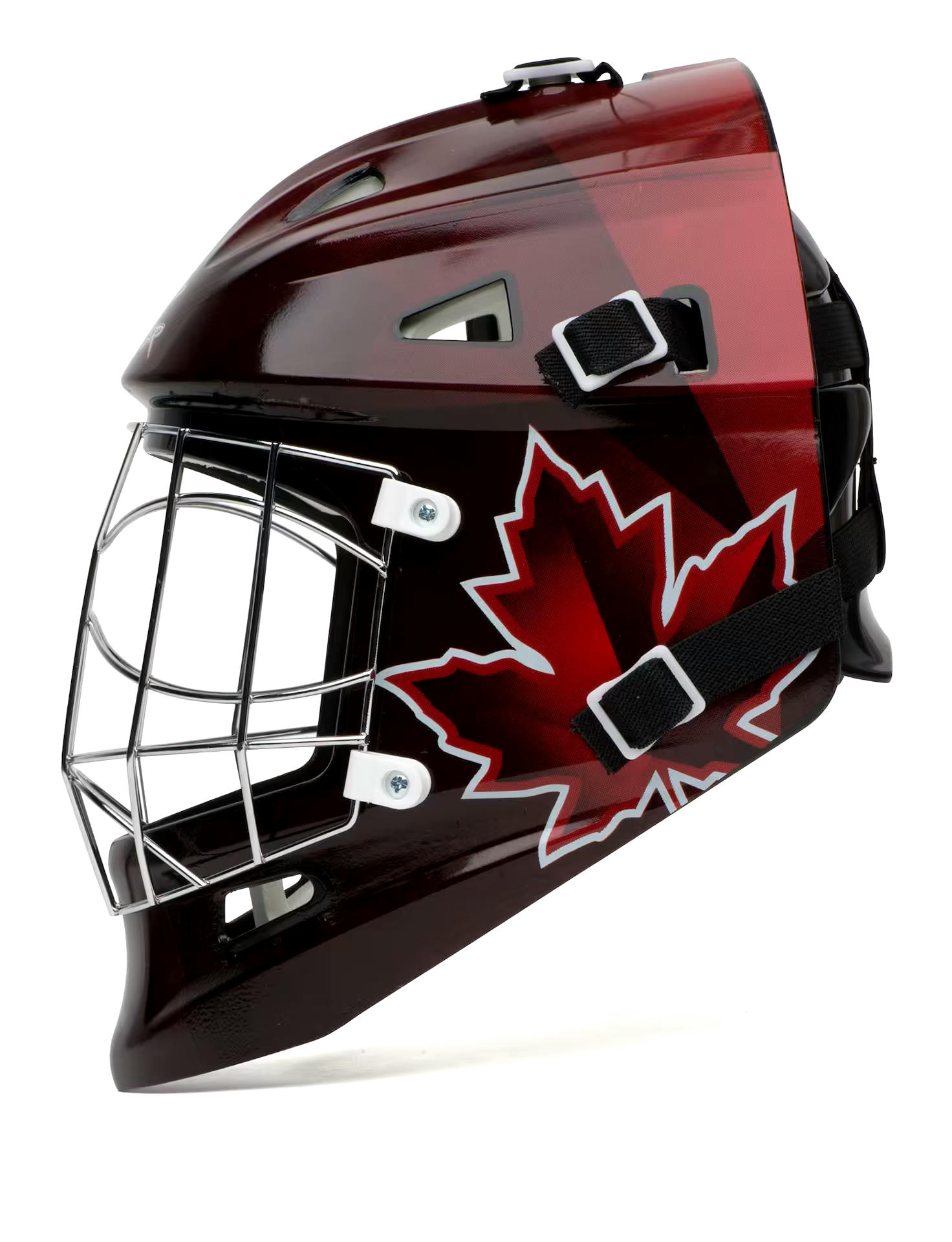Road Warrior Canada Street Hockey Goalie Helmet Mask with Cage, Youth