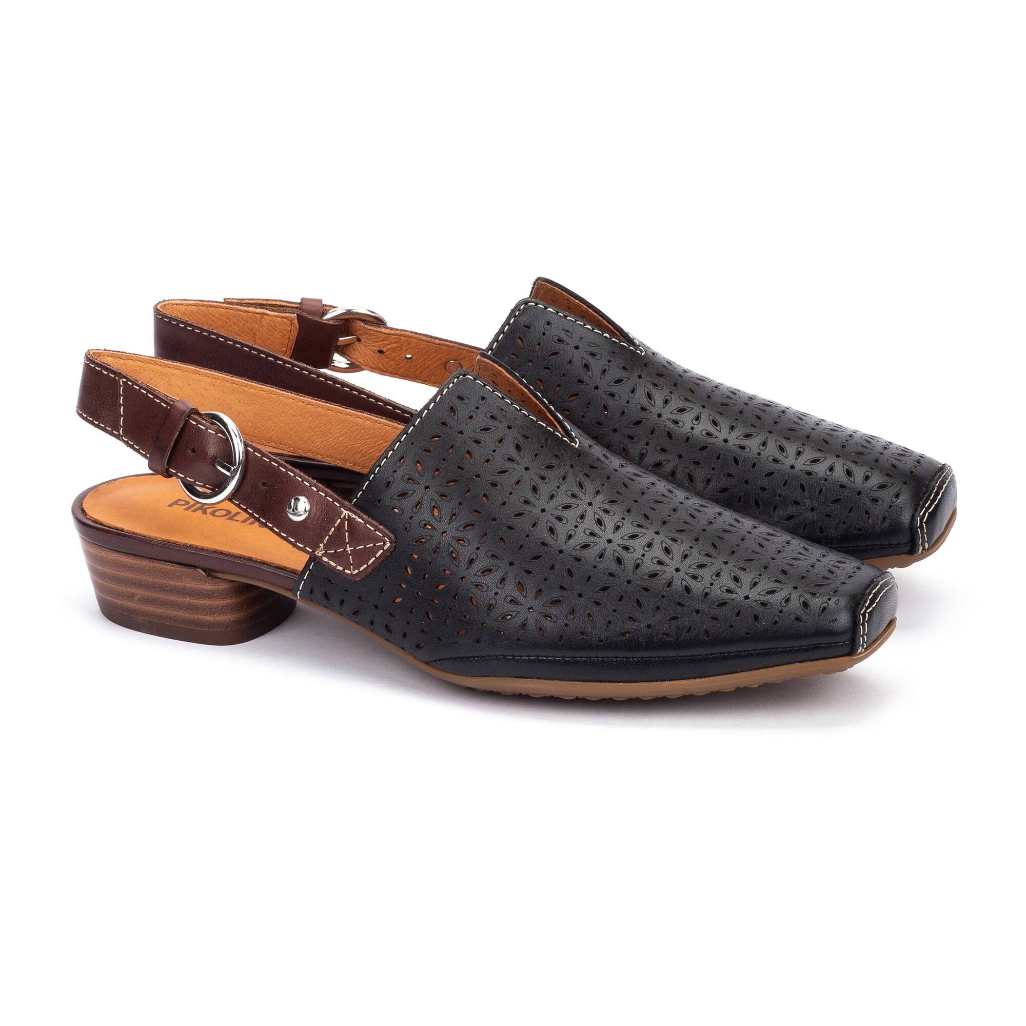 ALAMEDA - Zapatos de tacón bajo con hebilla para mujer