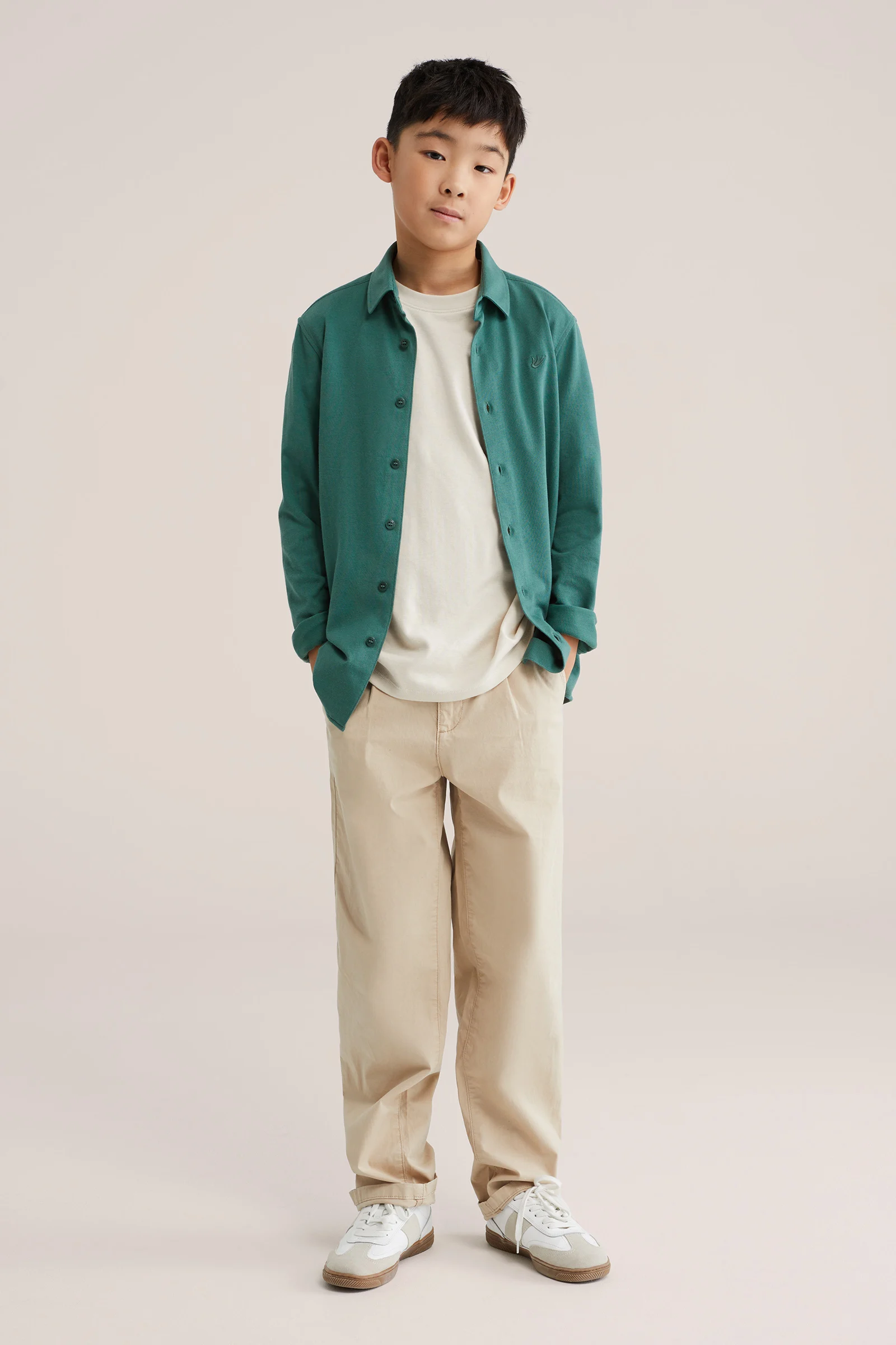 Jongens jersey overhemd met embroidery