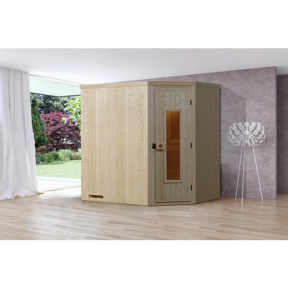 Sauna »Varberg 1«, ohne Ofen, BxHxT: 194 x 199 x 144 cm