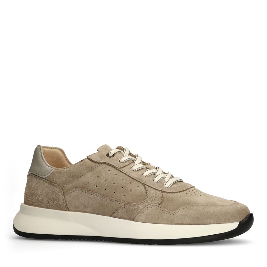 Manfield Taupe suède sneakers