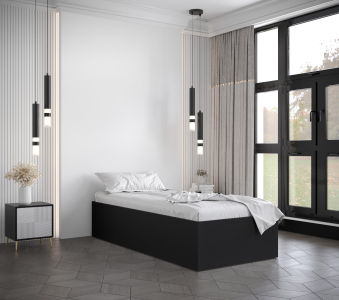 Łóżko hotelowe do sypialni pojedyńcze Bella 90x200