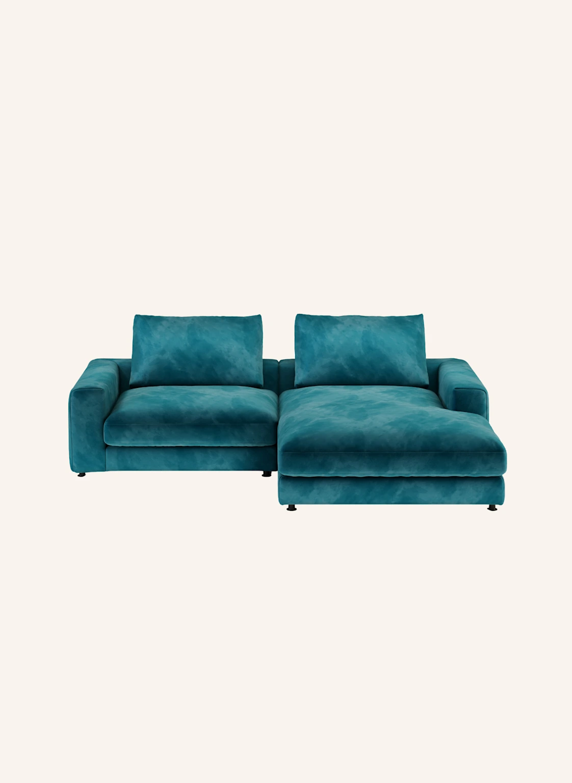 nydo 3-Sitzer Ecksofa MOSLER, rechts, Velours