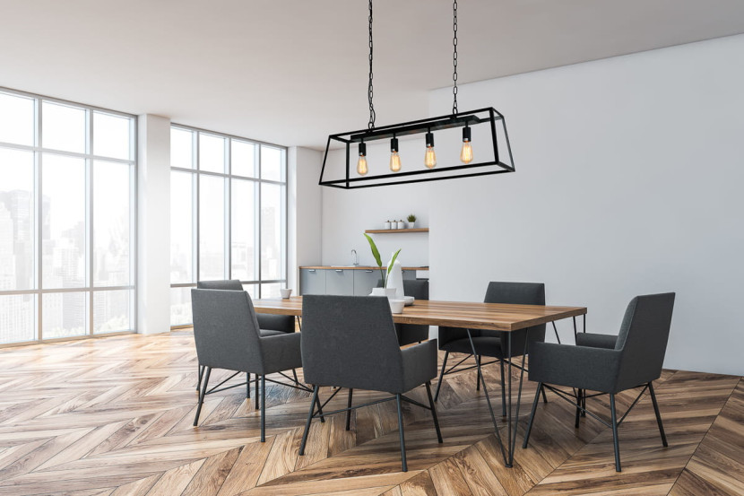Lampa wisząca chromowana Sigalo 4xE27x60W wym: 140x98x18 cm Italux