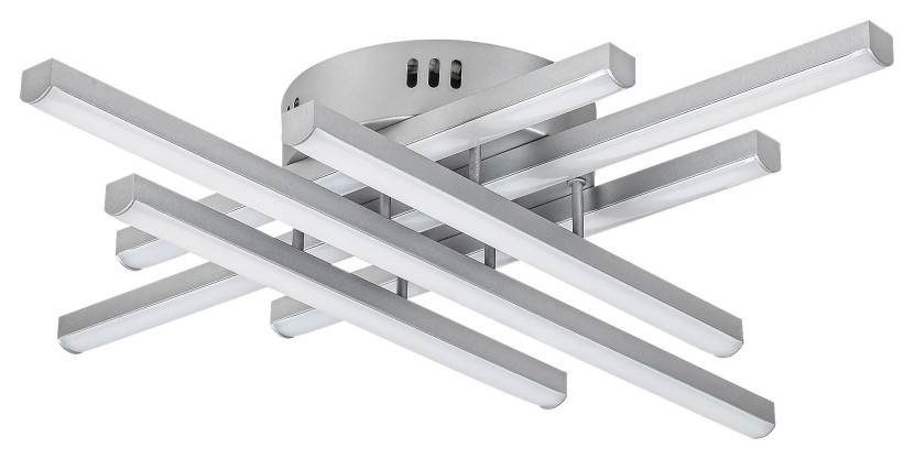 Lampa sufitowa Nayara srebrno-biała LED 1x40W Neutralna biel 2050lm Rabalux