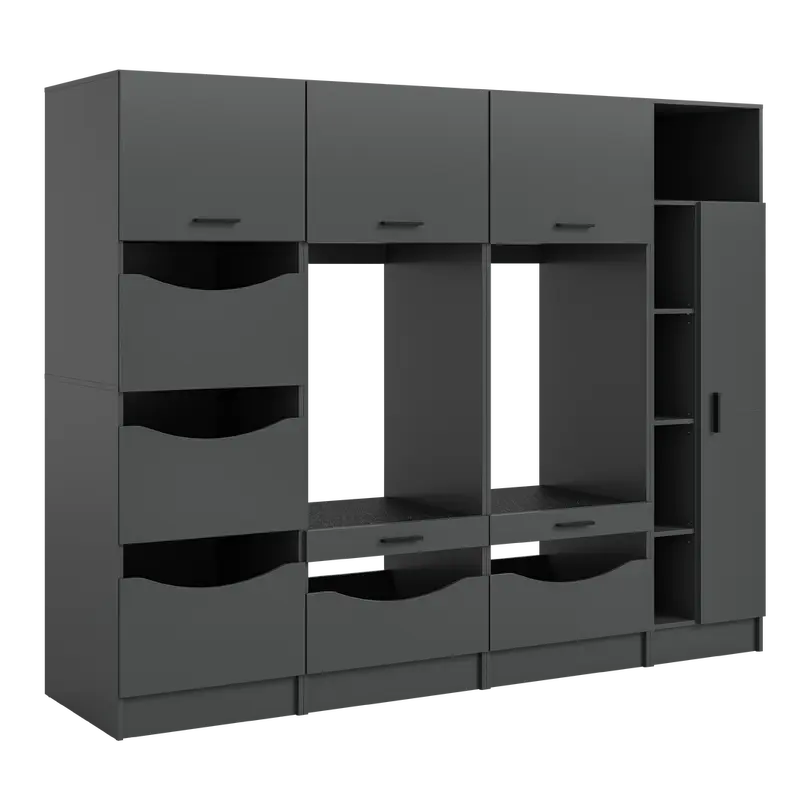 Waschmaschinenschrank 4-teilig Free
