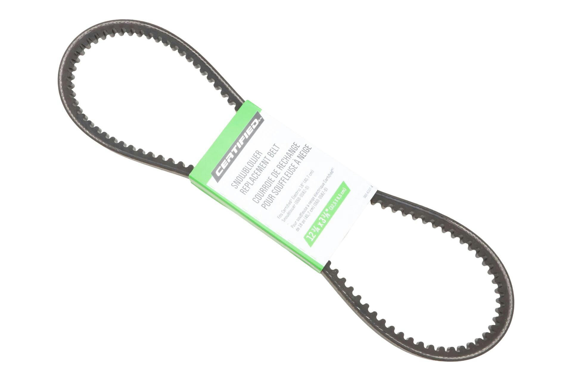 Certified Snowblower RePlacement Auger Belt for CT#: 060-0582