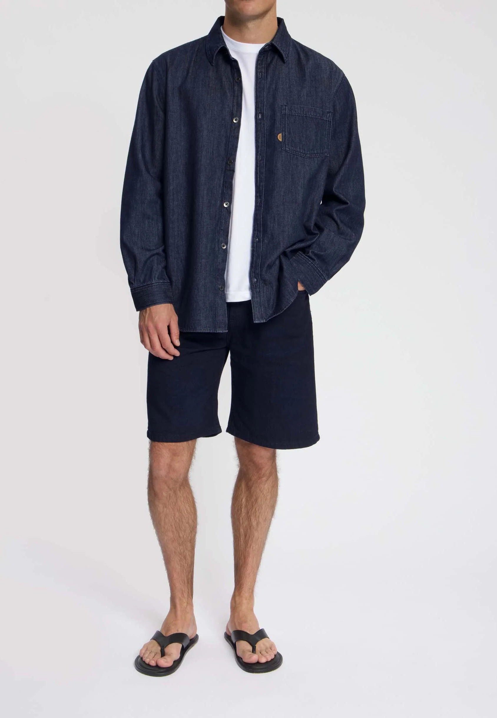 Chris Denim Shirt - Medium Stone - 26