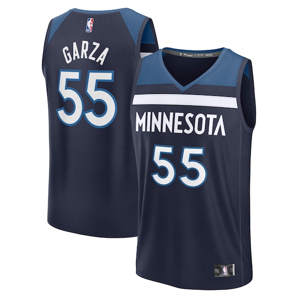 Luka Garza Minnesota Timberwolves  Fast Break Replica Player Jersey - Icon Edition - Navy