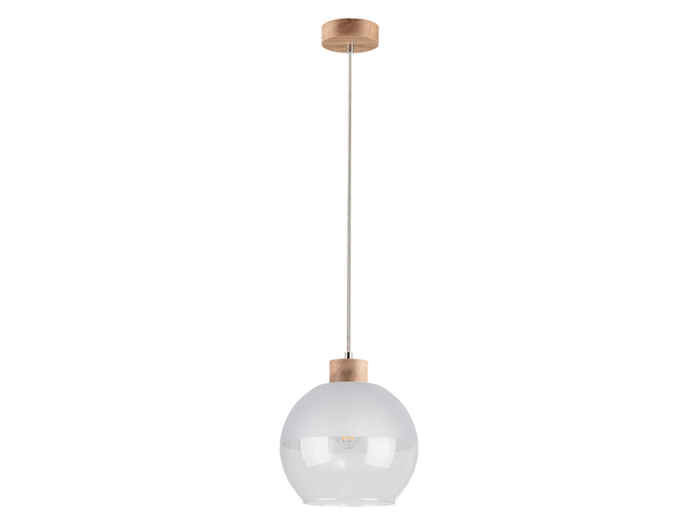 Lampa wisząca Linea szklana biała