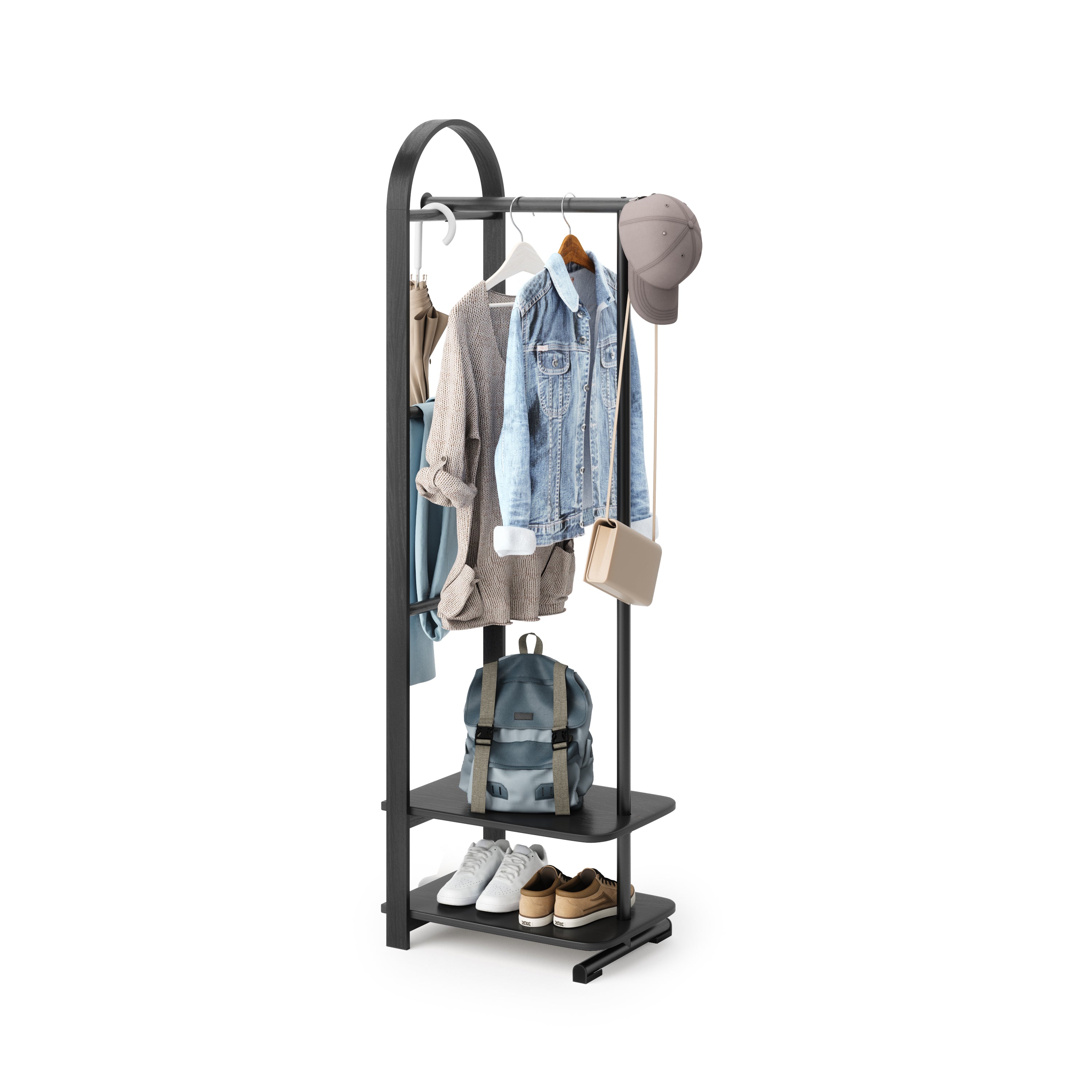 Umbra kapstok Bellwood - 39 x 44 x 168 cm - zwart