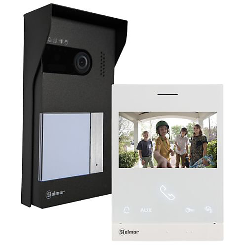 Kit vidéo SOUL LITE 1 appel avec moniteur ART4 X LITE - GOLMAR - GS5110/ART4XLIT