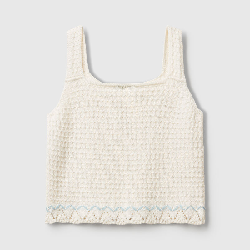 Knitted top with stars