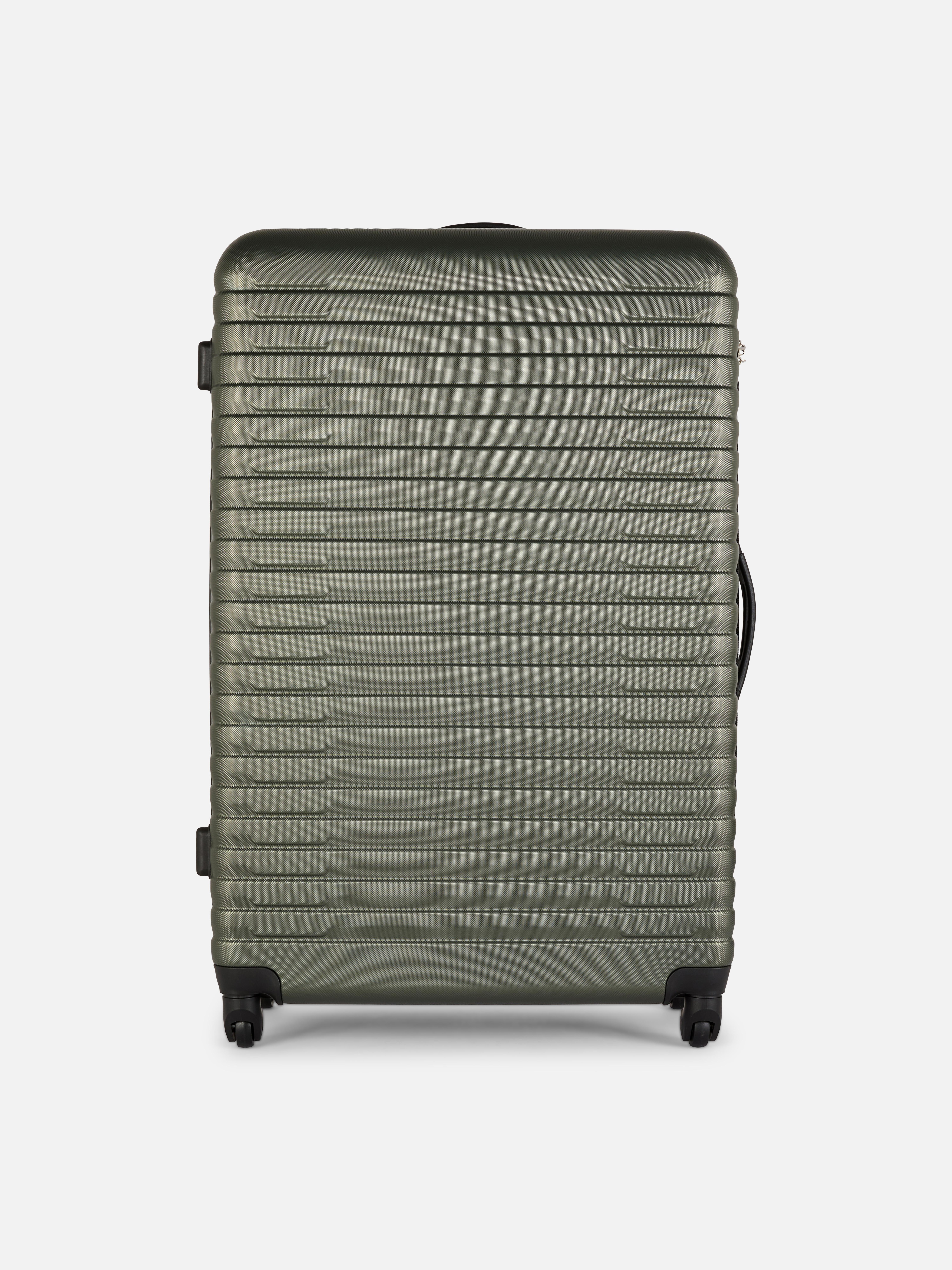 Ribbed Four-Wheel Hard Shell Suitcase