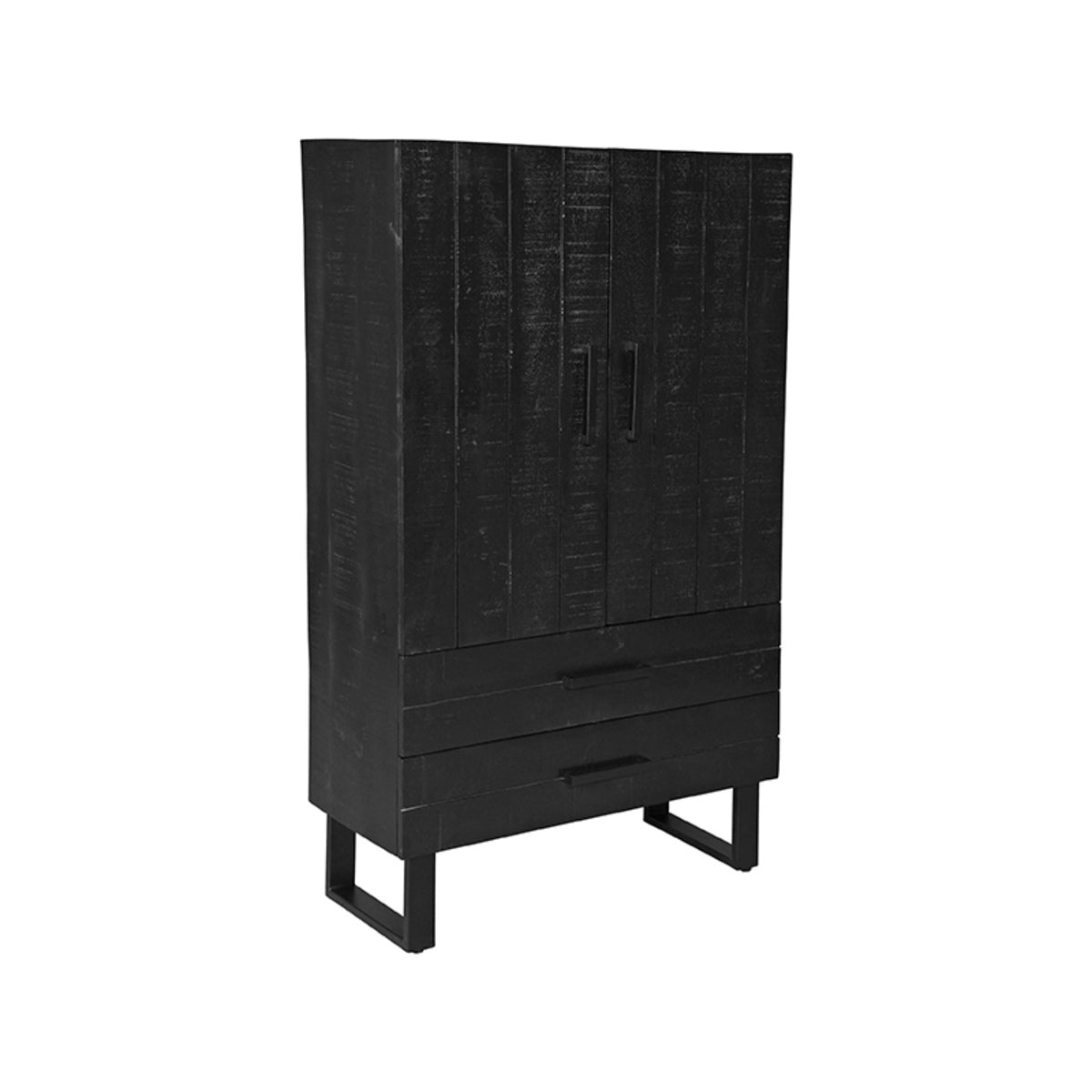 LABEL51 Bergkast Santos - Zwart Mangohout - 94x40x160cm