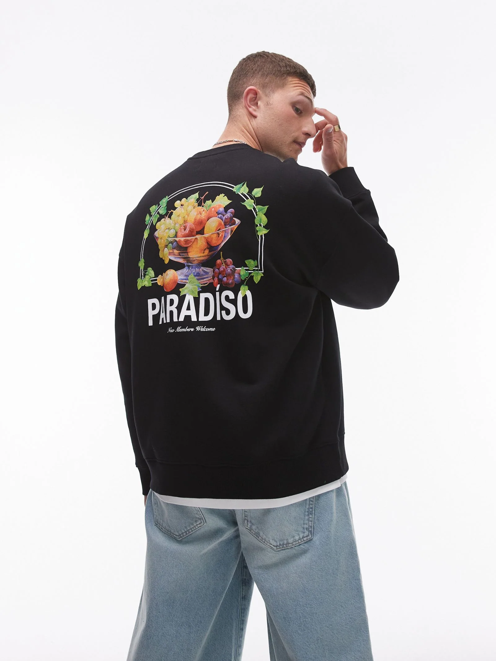 Oversized Sweat with Paradiso Print