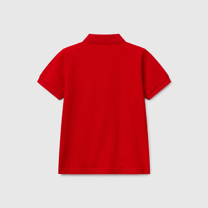 Slim fit polo in pure cotton