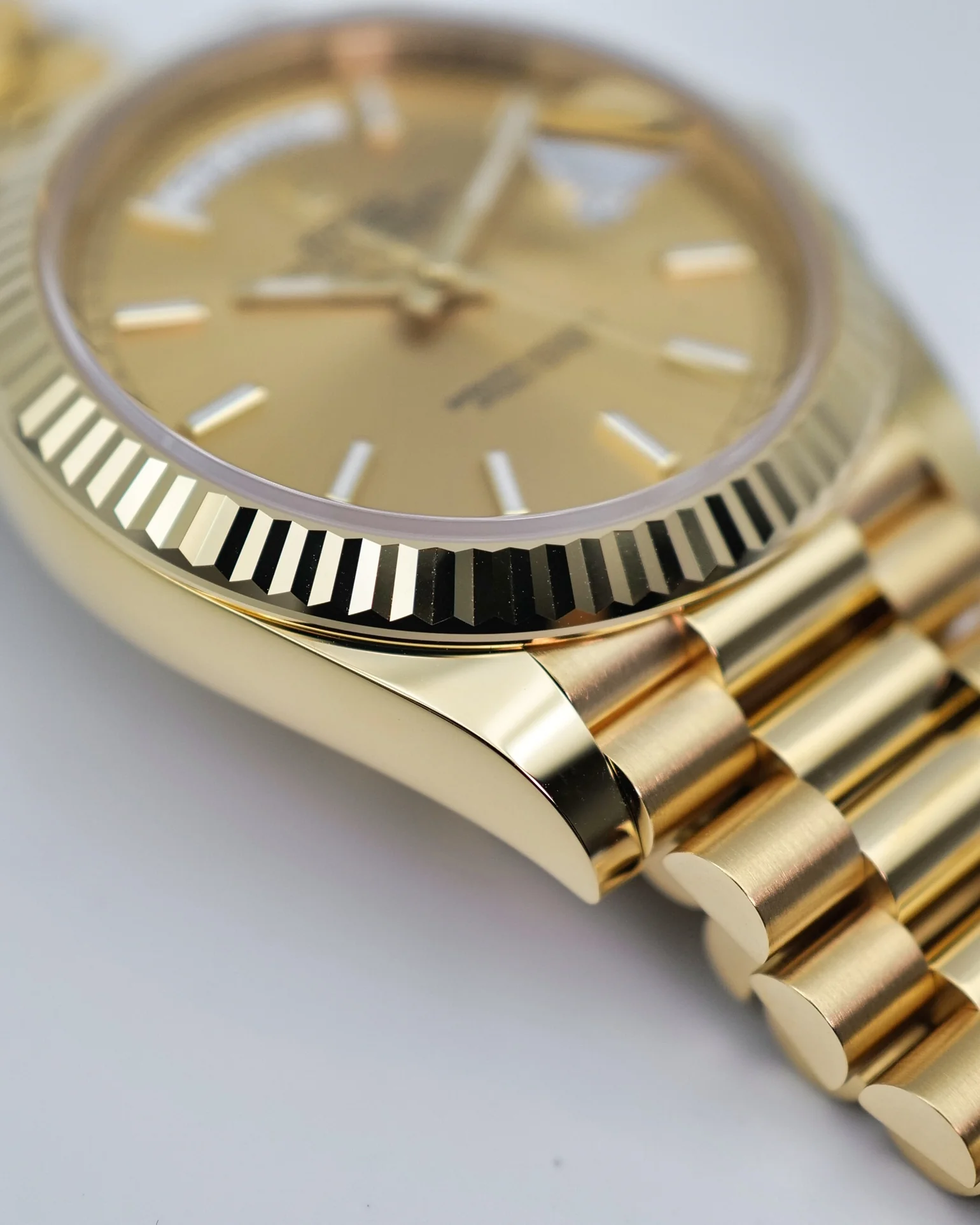 Rolex Day-Date 228238 YG Plated Champagne Dial 40mm Replica