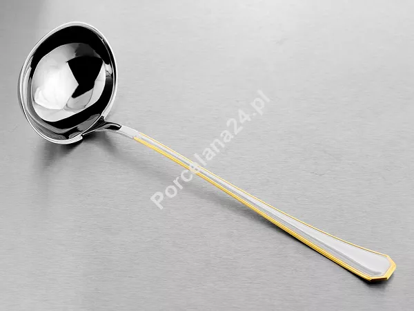 Komplet sztućców 65 cz. na 12 osób Pintinox 1929 - America (2.5 mm) złocone 23.AMEG.K65