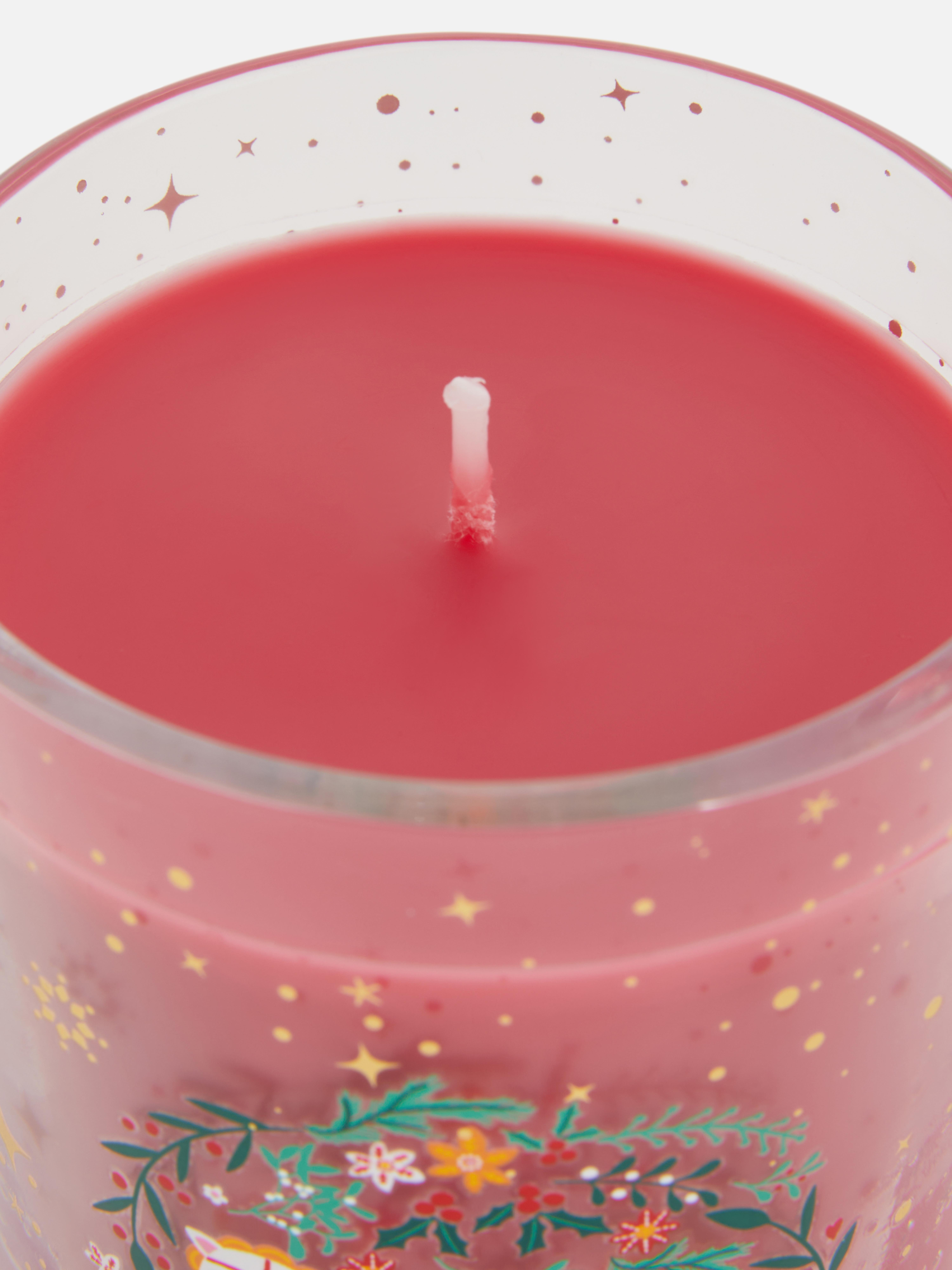 Festive Scented Candle In Lidded Jar