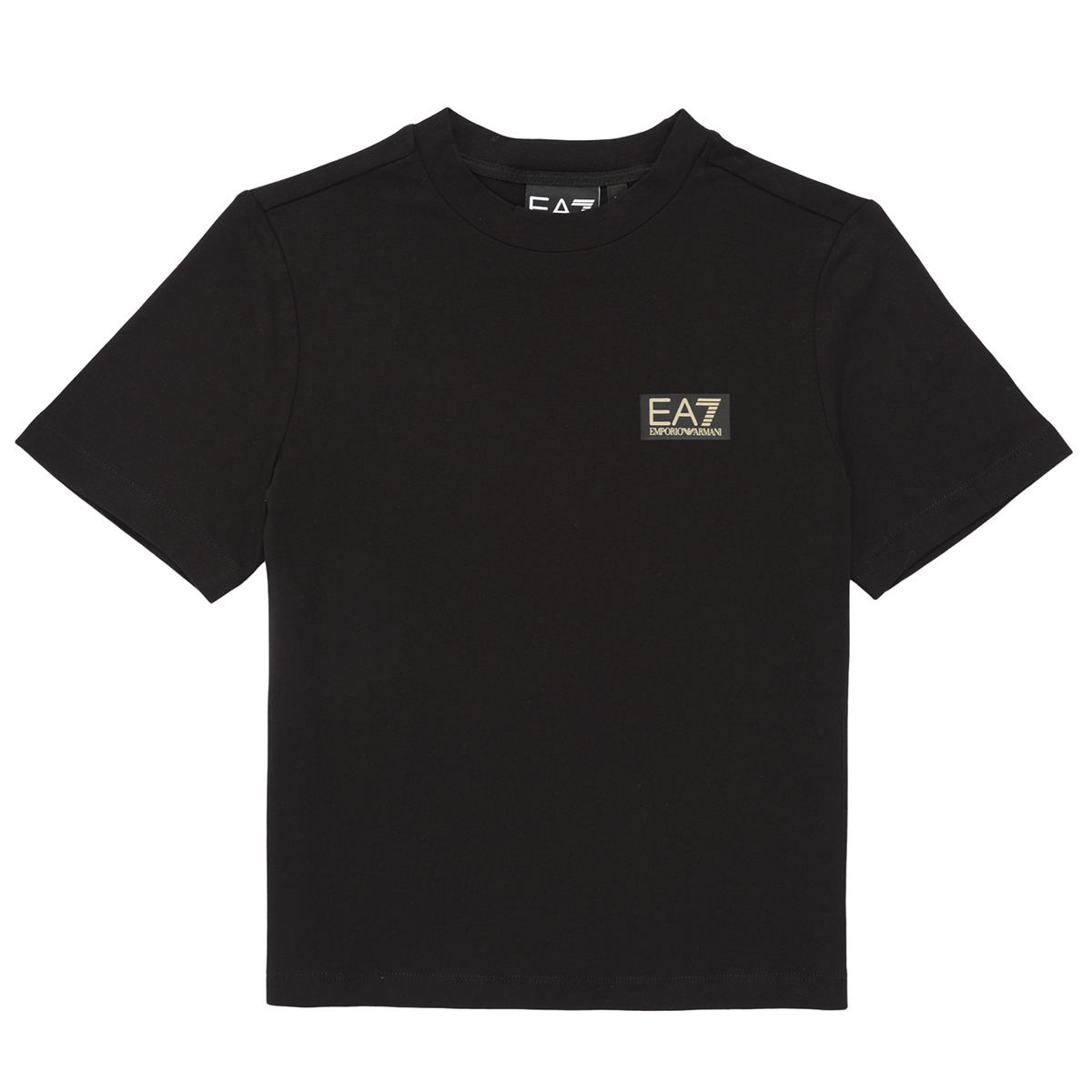 Emporio Armani EA7 - GOLD LABEL BOY TEE - Black