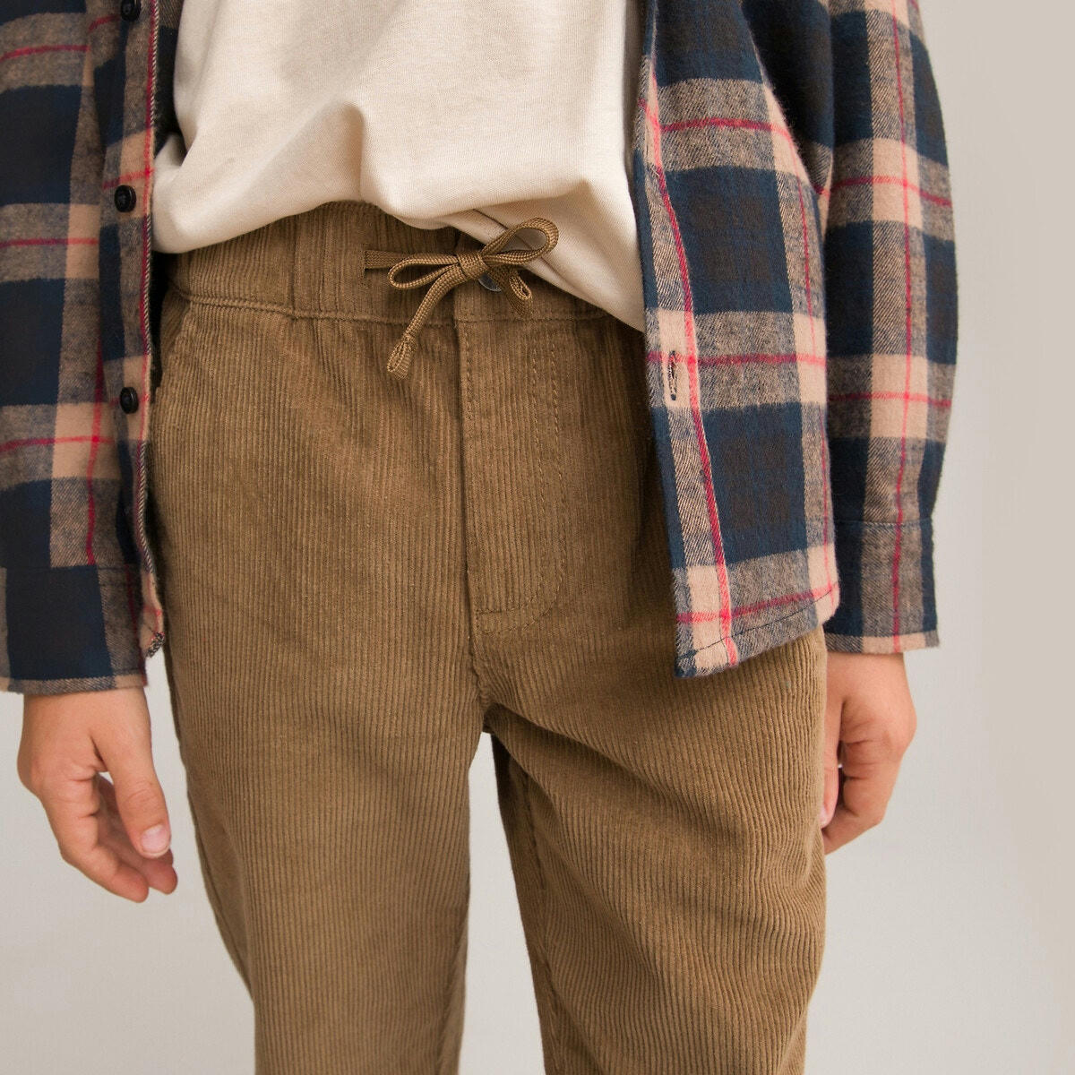 Pantalon droit en velours