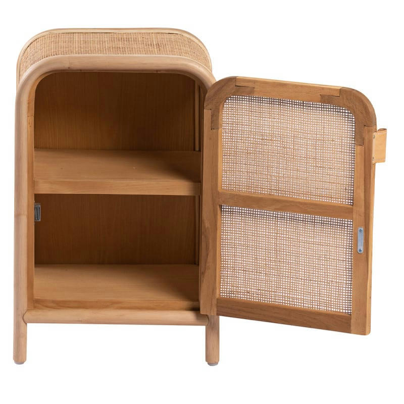 - Table de chevet en cannage
