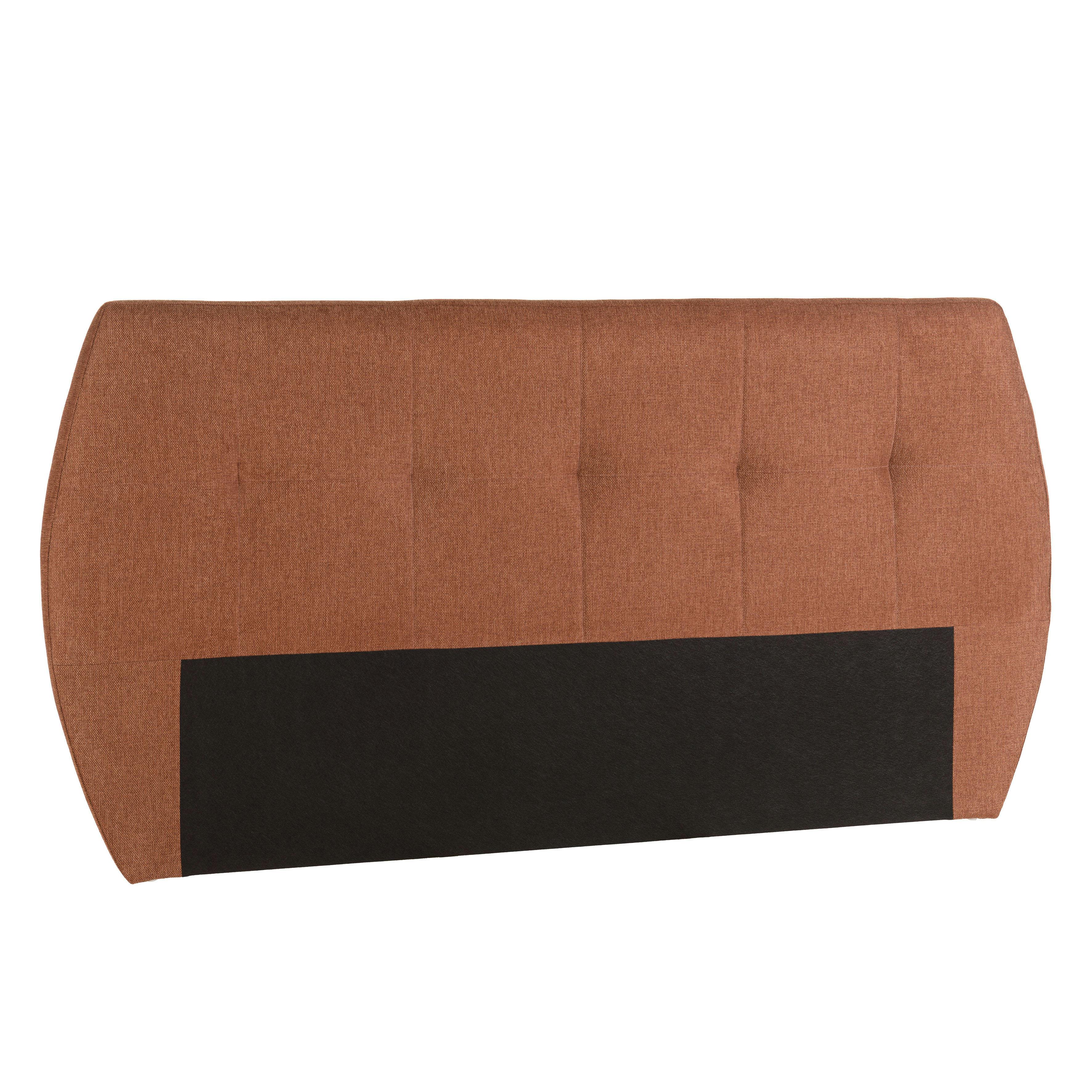 Tête de lit rembourrée pour lits 140/160cm couleur terracotta RIVANA