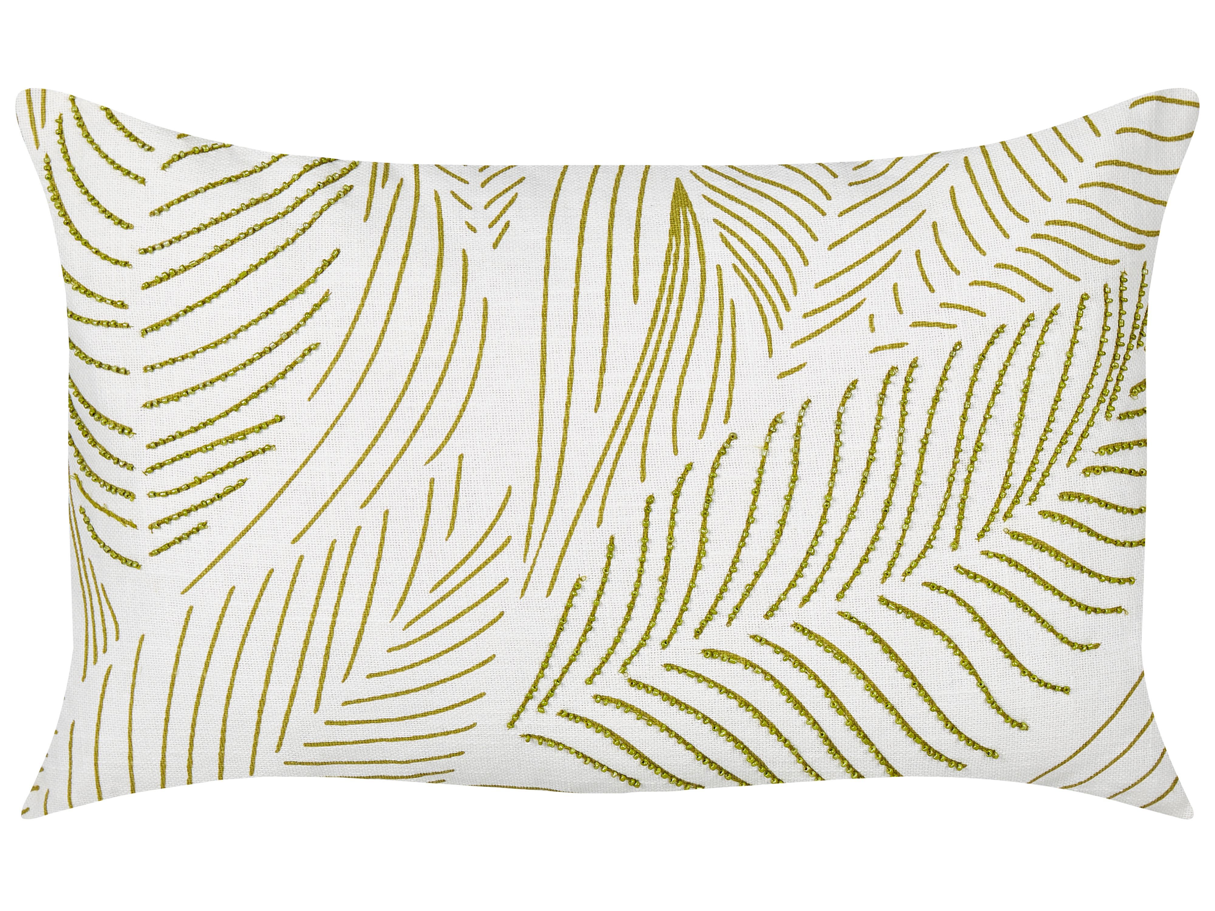 Throw Cushion SPANDOREA Cotton 30 x 50 cm Green Plant Pattern