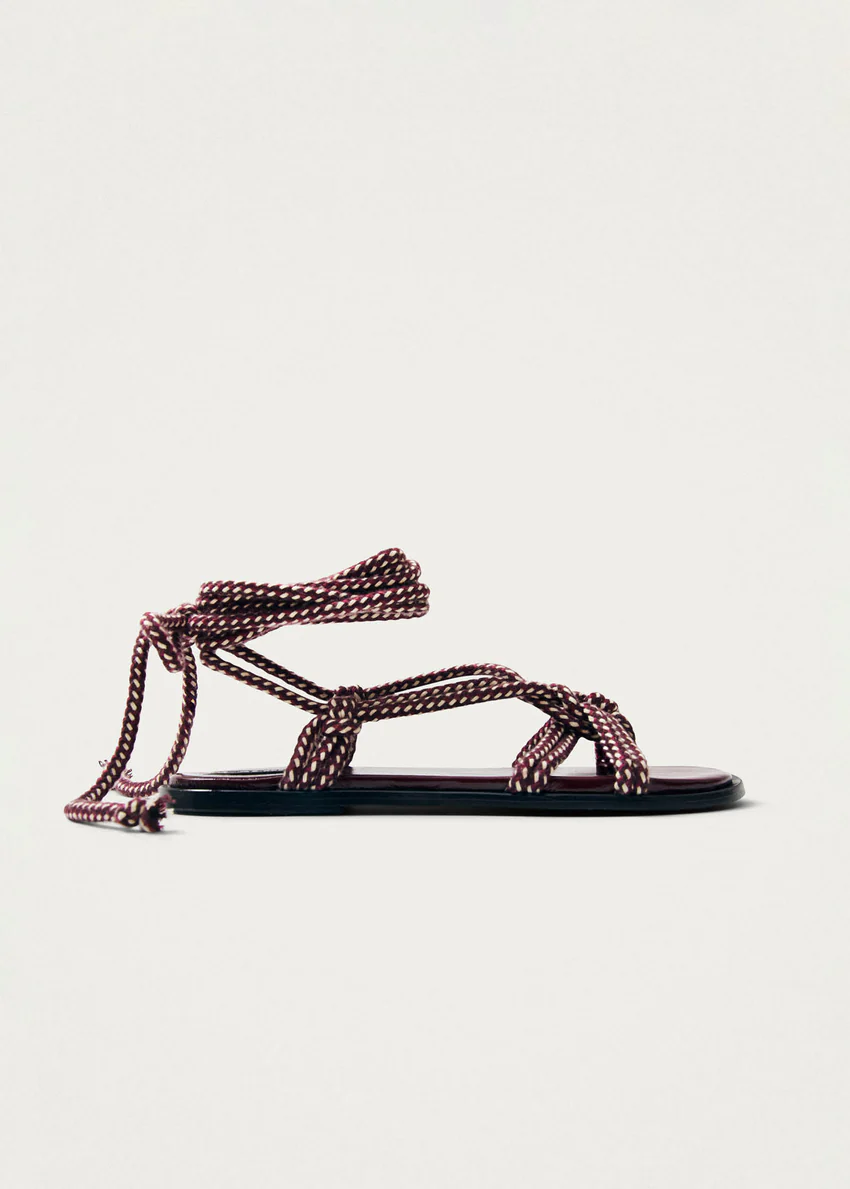 Tory Burgundy Sandals
