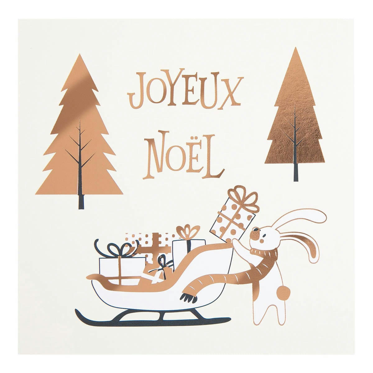 - Carte De Vœux Etincelle Traineau Cadeaux