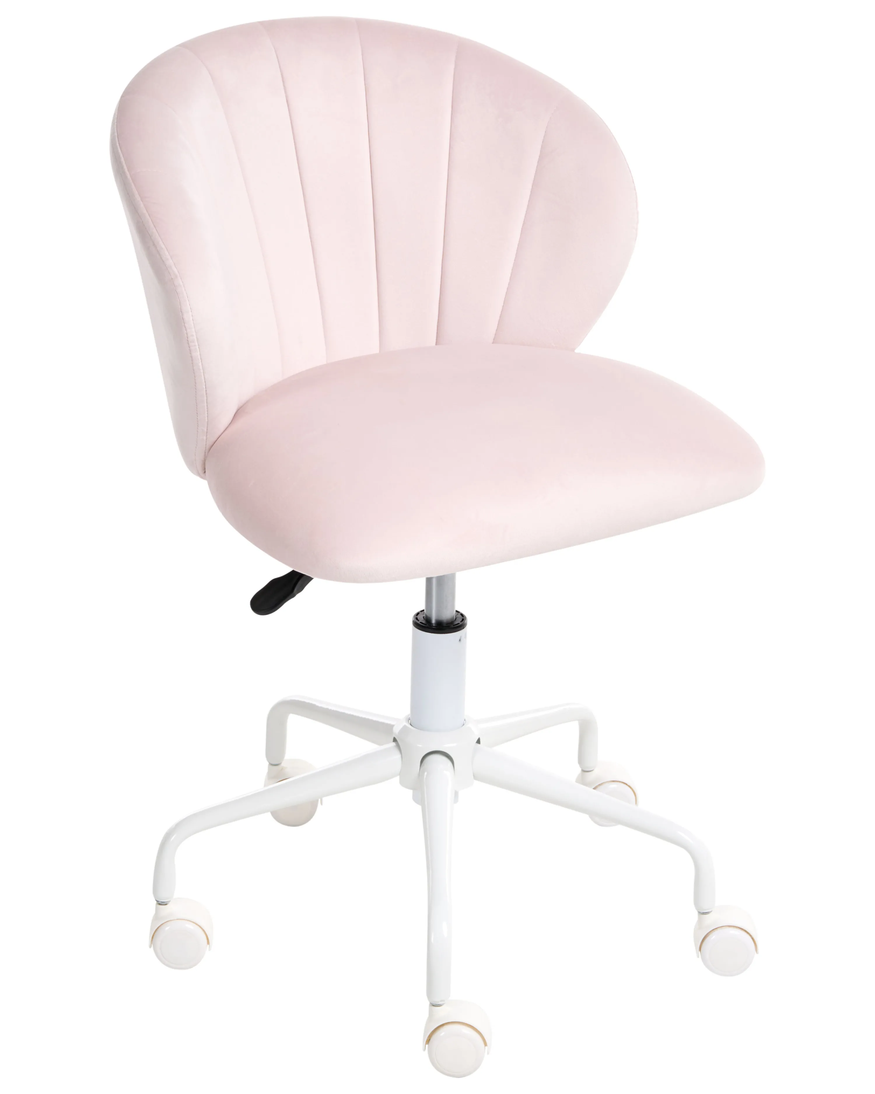 Desk Chair CHEERFUL Velvet Pastel Pink