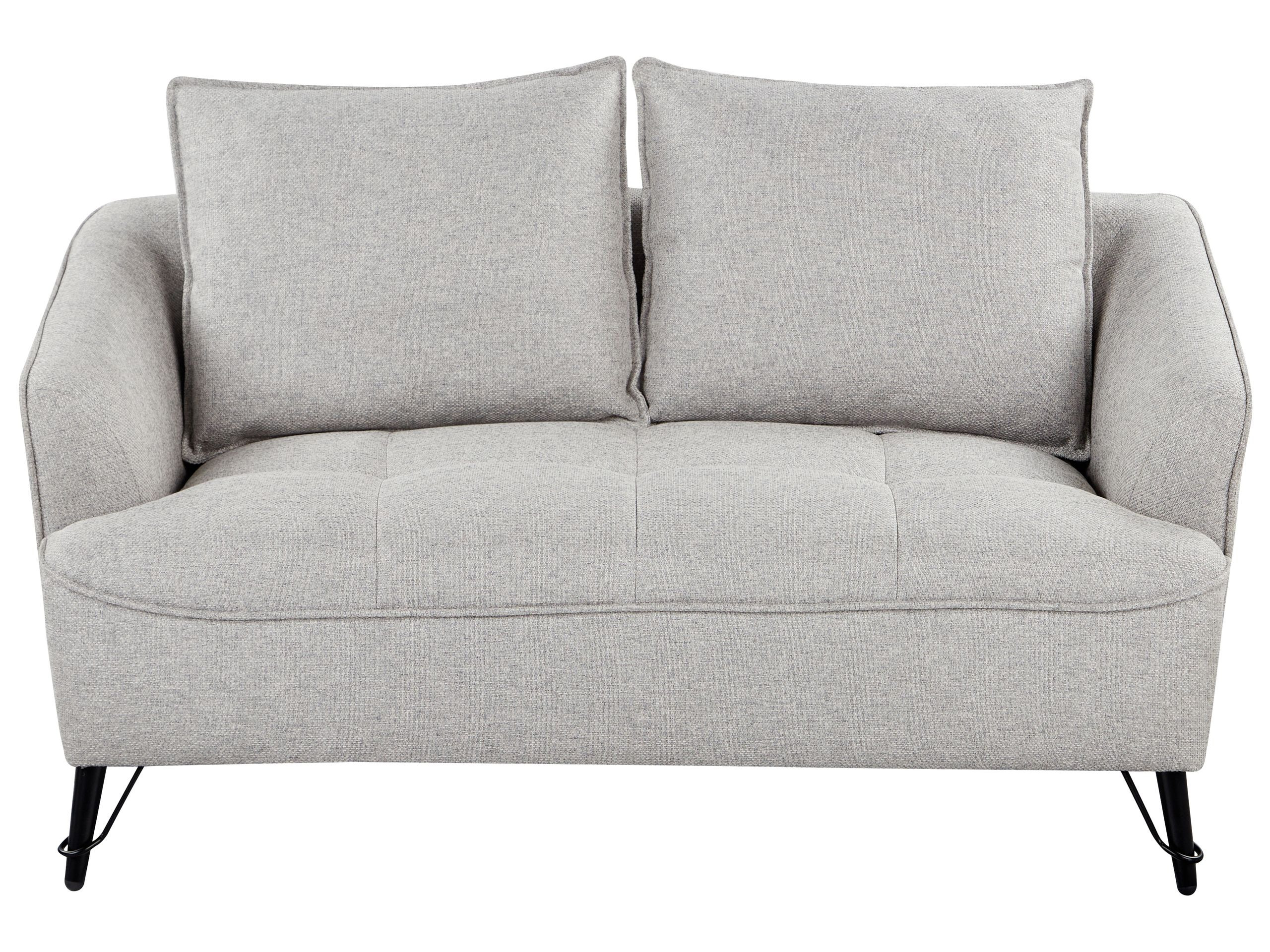 Sofa dwuosobowa tapicerowana szara