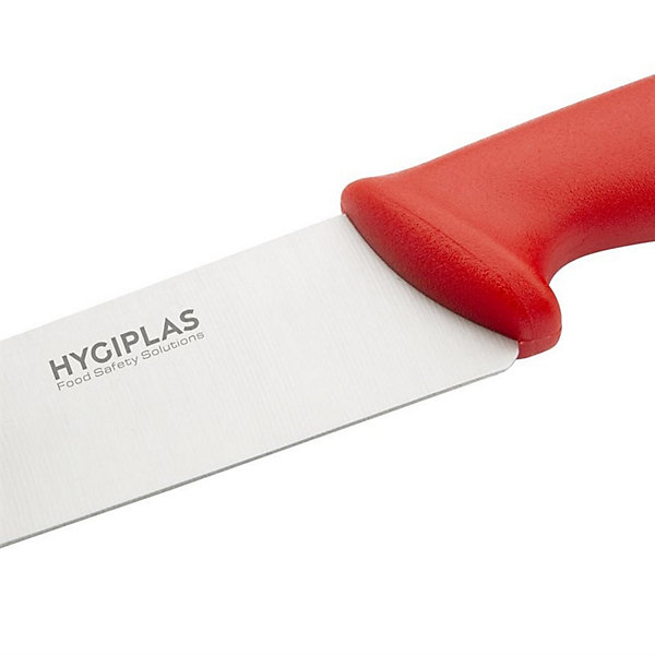 Couteau de Cuisinier Professionnel Rouge 215 mm - Hygiplas