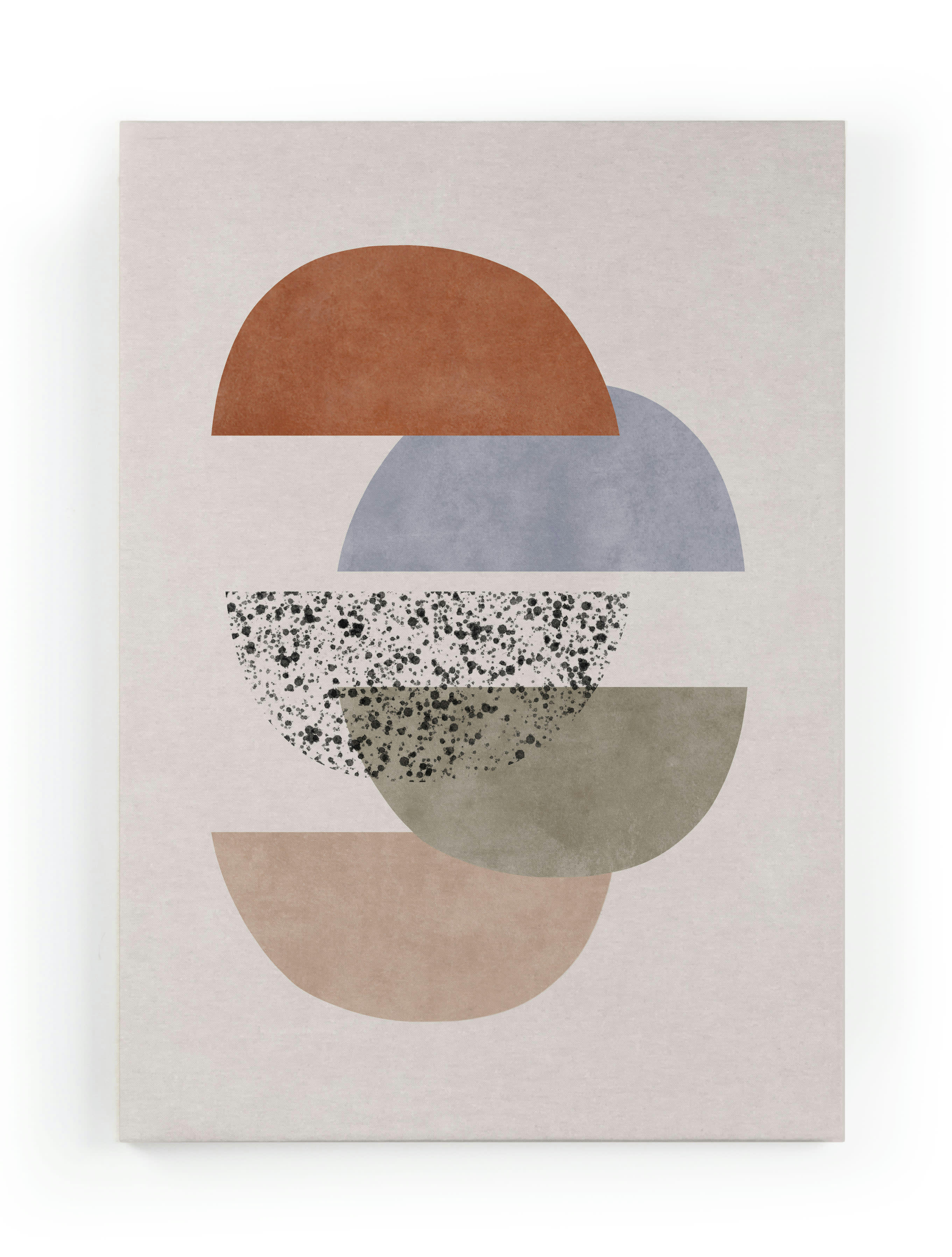 CIRCLES COMPOSITION - Peinture sur toile 60x40 imprimé HD Composition de cercles