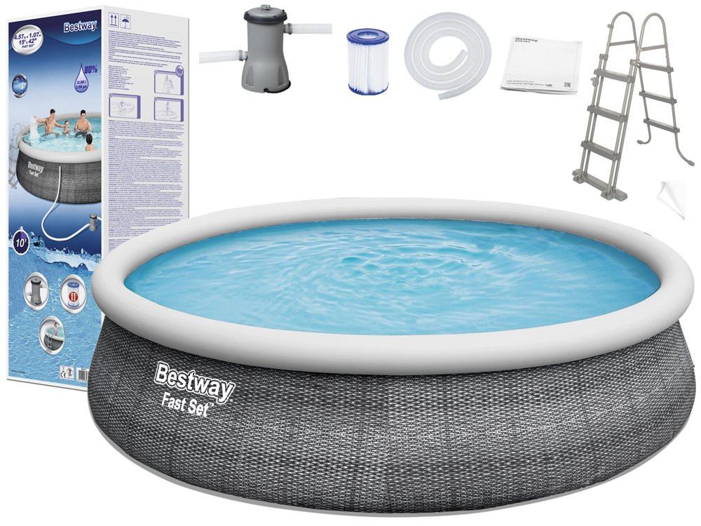 Basen ogrodowy rozporowy 457 x 107 cmBestway 57372